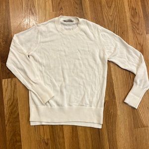 Everlane Cotton Crew Sweater Size Medium White